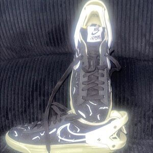 Brand New Never Worn Black and White Sneakers